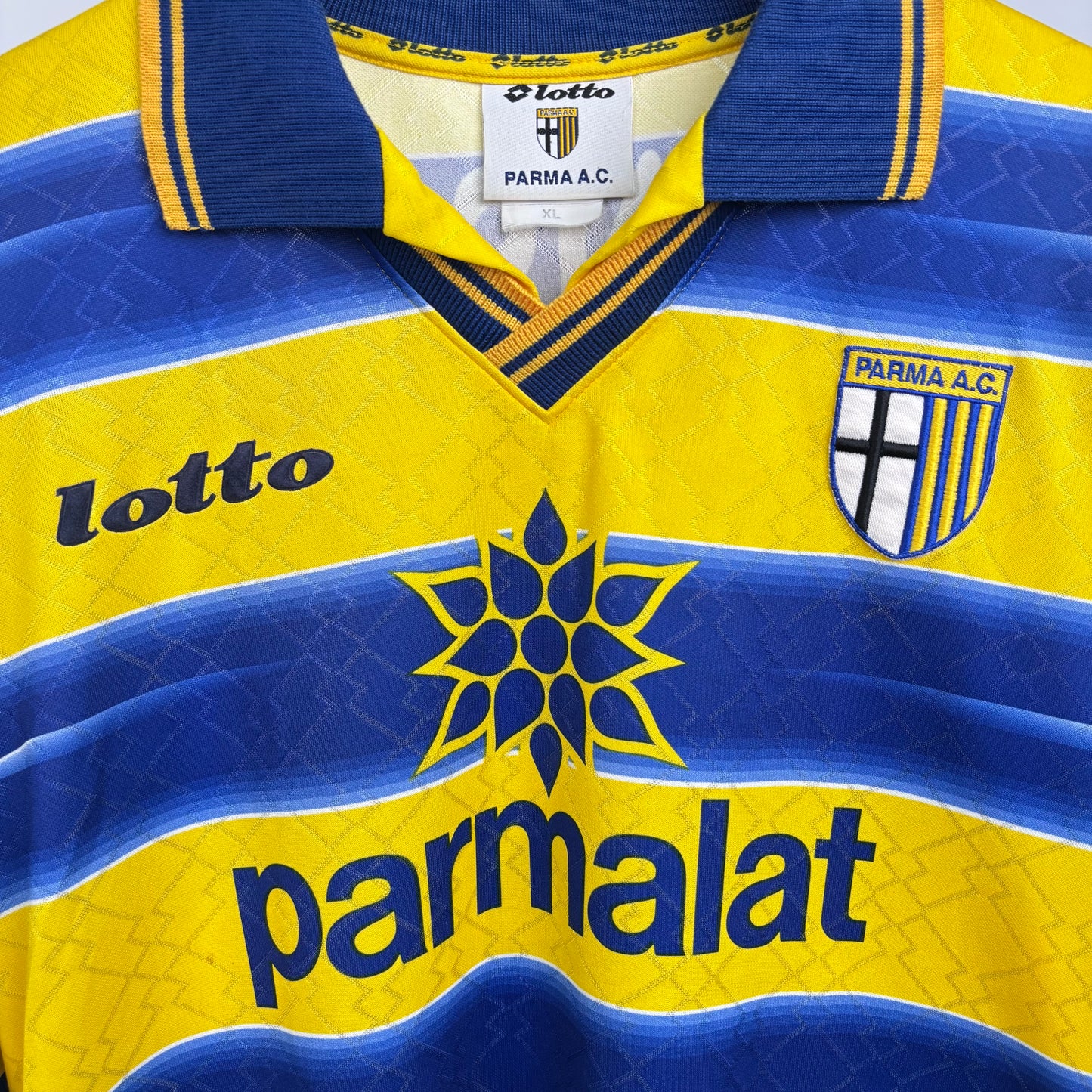 1998/99 Parma Home Match Issue Shirt - Sensini - XL