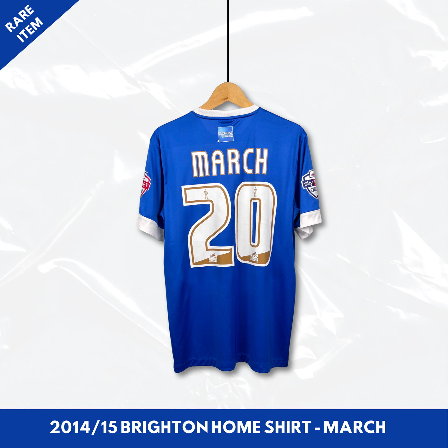 2014/15 Brighton Hove and Albion Home Shirt - March - M