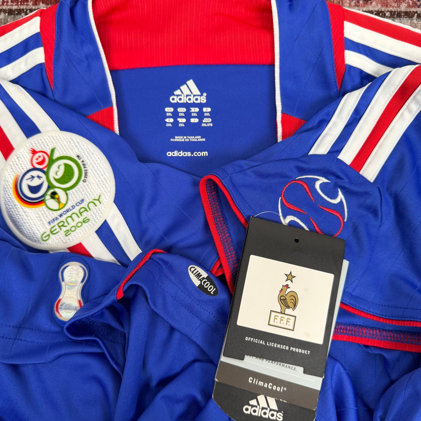 2006/07 France Home Shirt - Zidane - New with Tag - XXL
