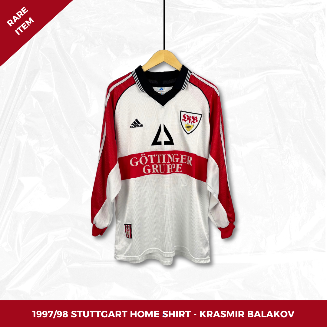 1998/99 Stuttgart Home Shirt Longsleeve - Balakov