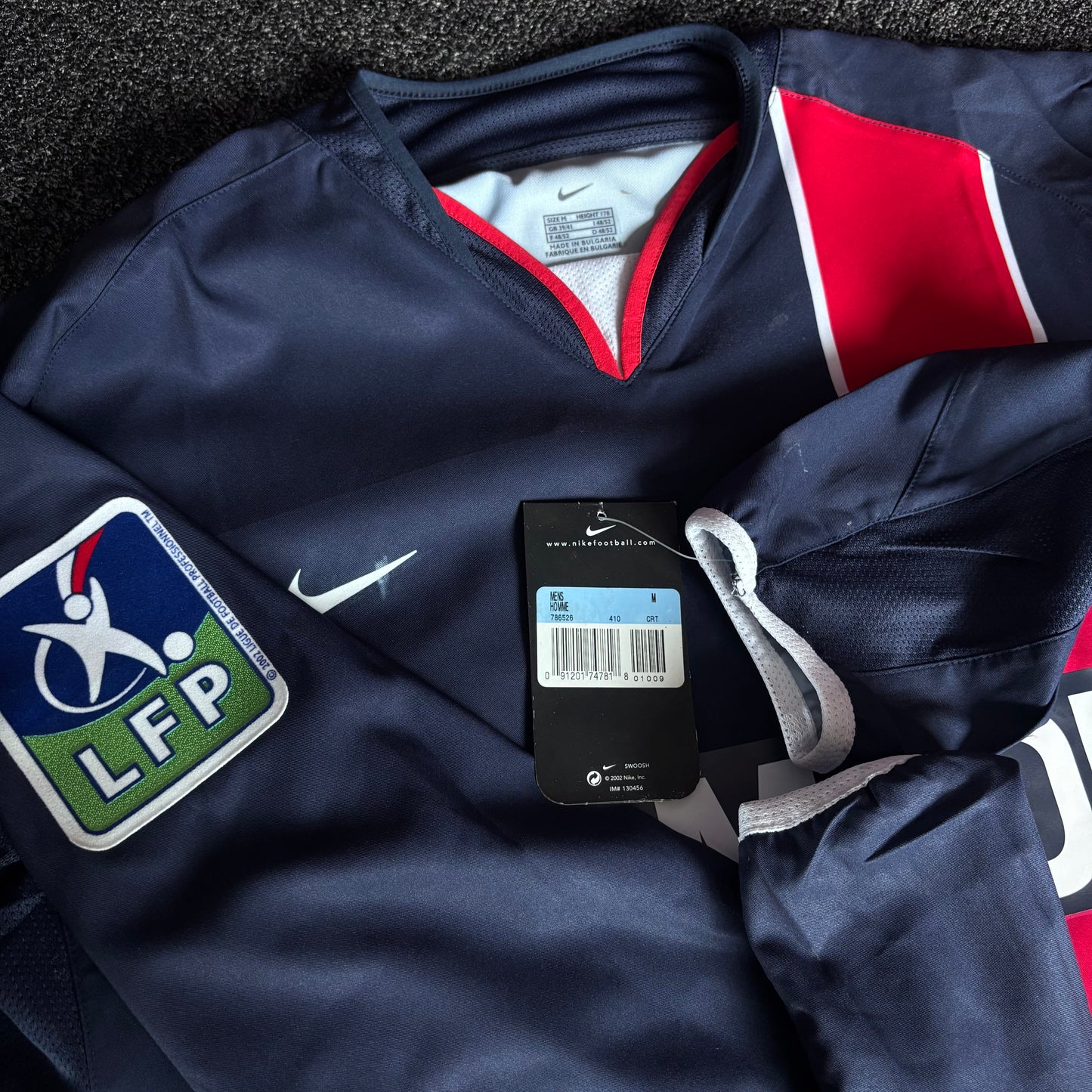 2003/04 Paris Saint Germain Home Longsleeve Shirt - Heinze - Player Issue - M