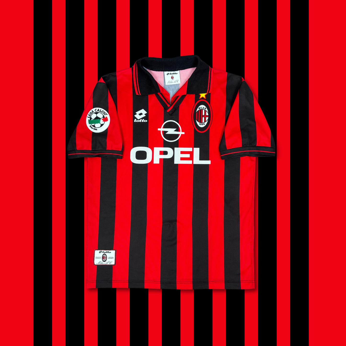 1996/97 AC Milan Home Shirt - Desailly - L
