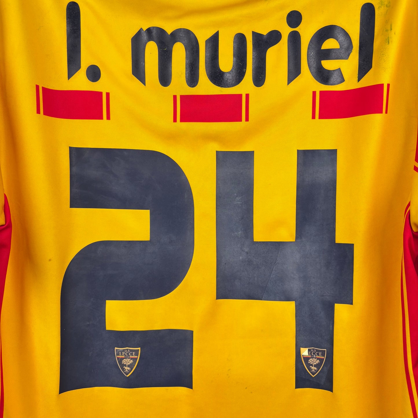 2011/12 U.S. Lecce Home Shirt - Muriel - L - Player Issue - New With Tag