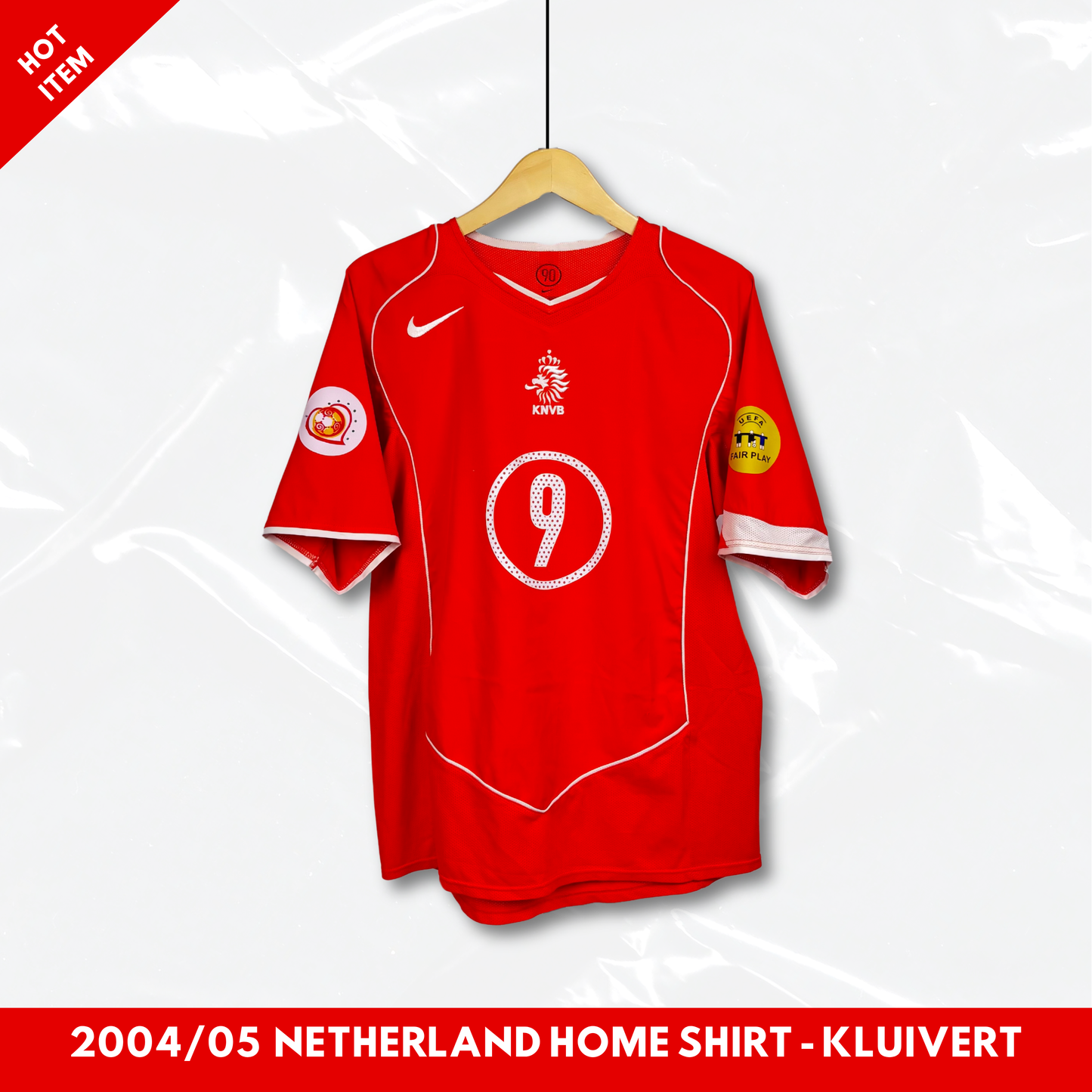 2004/05 Netherland Home Shirt - Kluivert - M