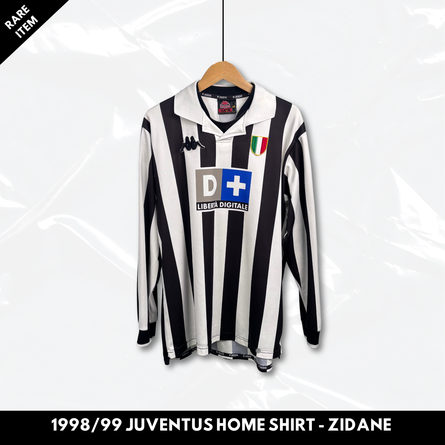 1998/99 Juventus Home Longsleeve Shirt - Zidane - L