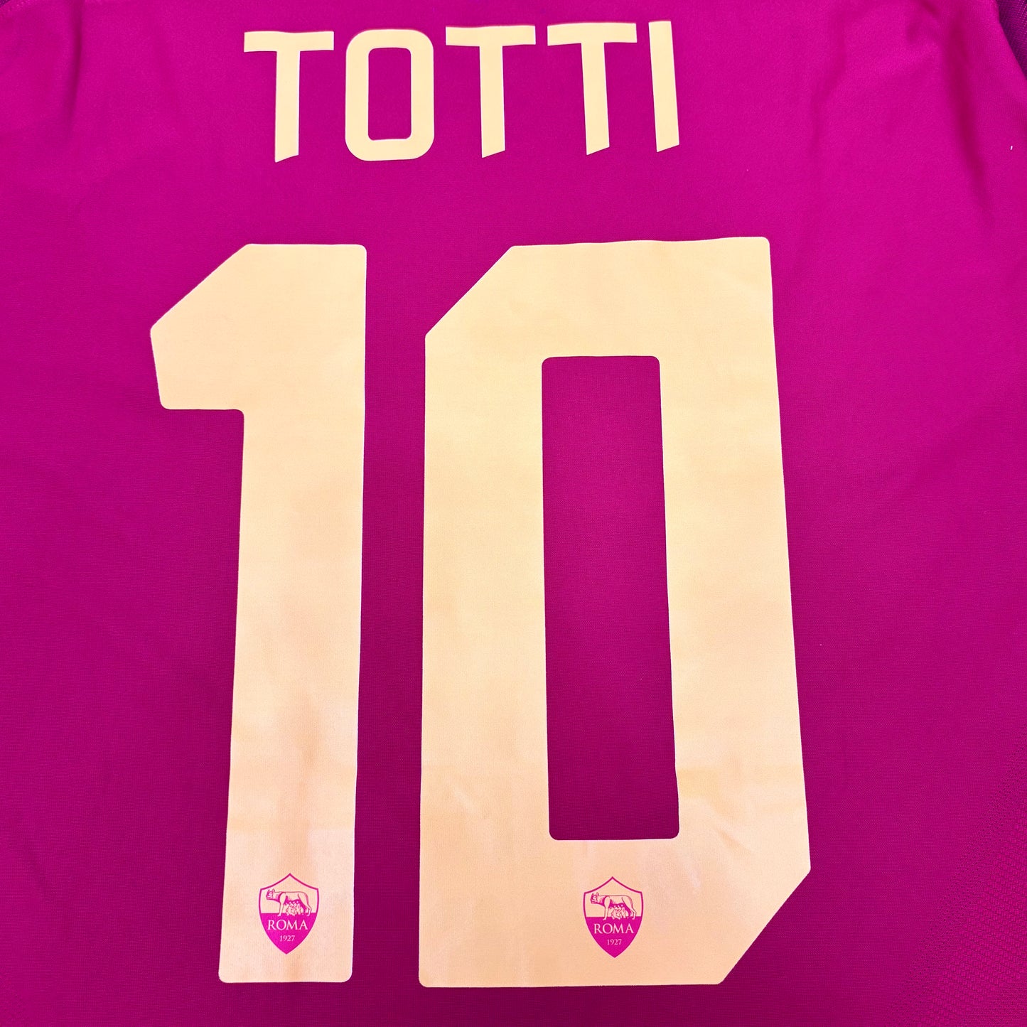 2017/18 AS Roma Home Shirt - Player Issue - Totti - XL