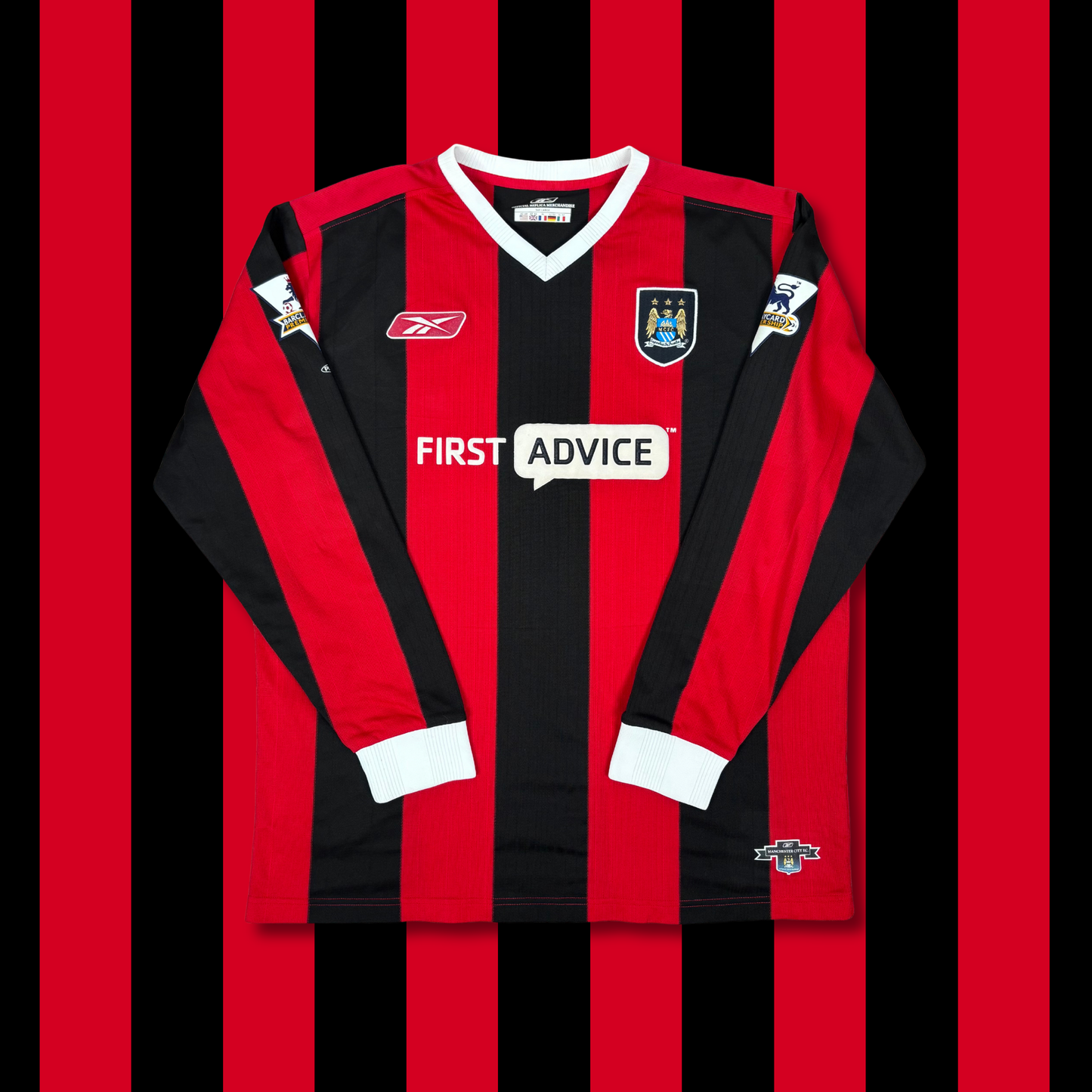 2003/04 Manchester City Away Longsleeve Shirt - Anelka - L