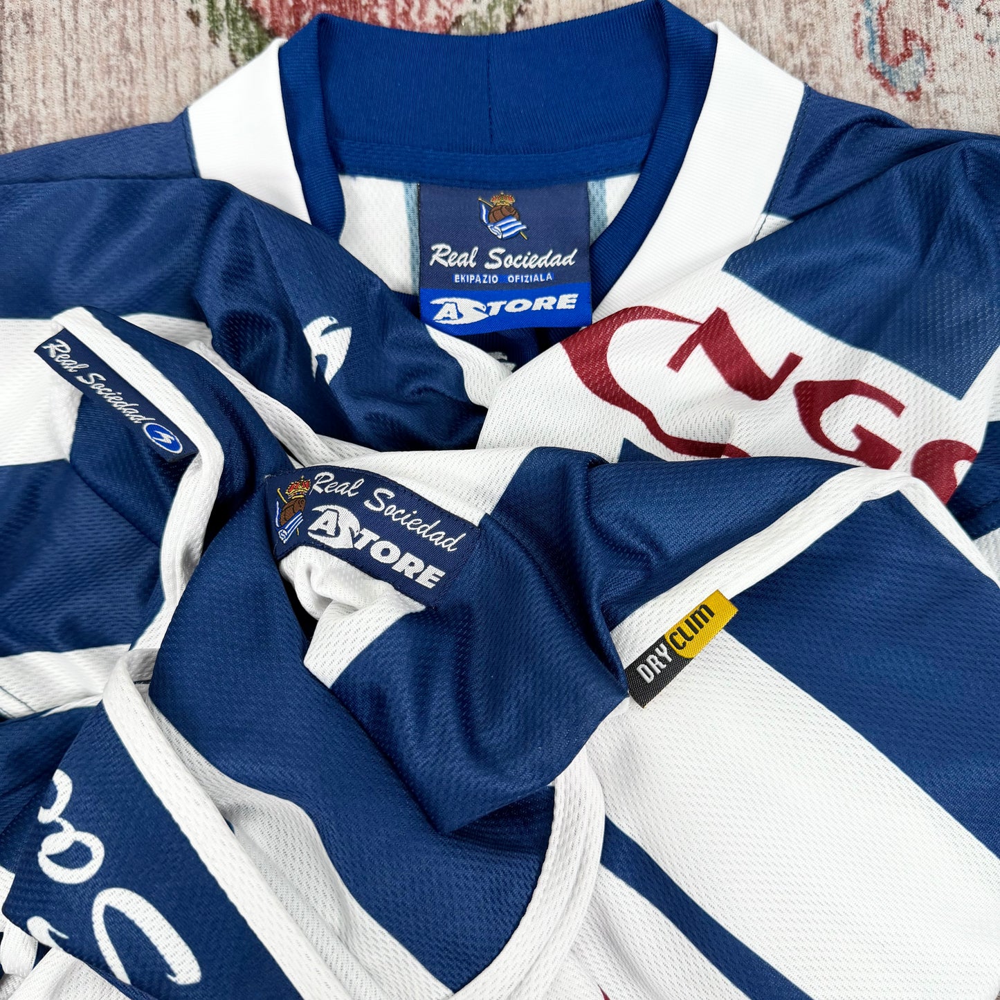 2003/04 Real Sociedad Home Longsleeve Shirt - Alonso - M