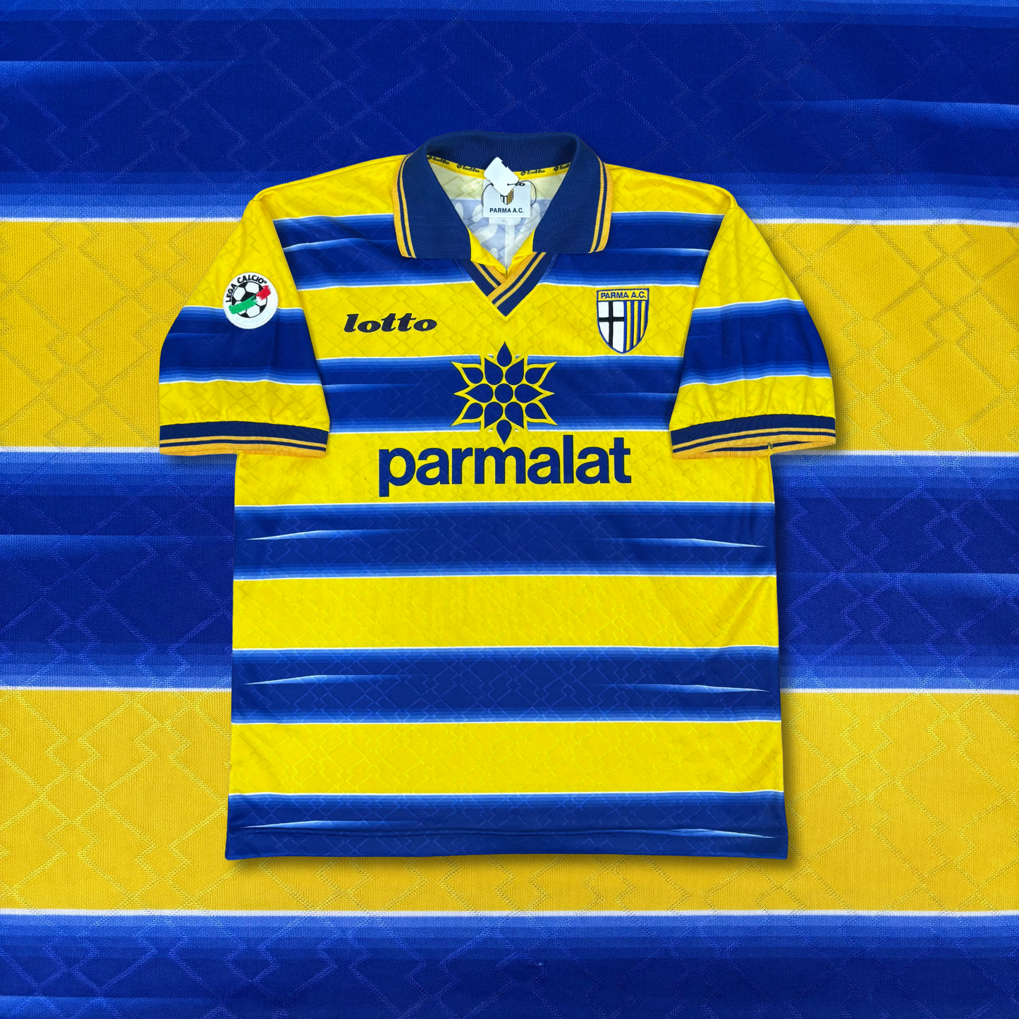 1998/99 Parma Home Match Issue Shirt - Sensini - XL