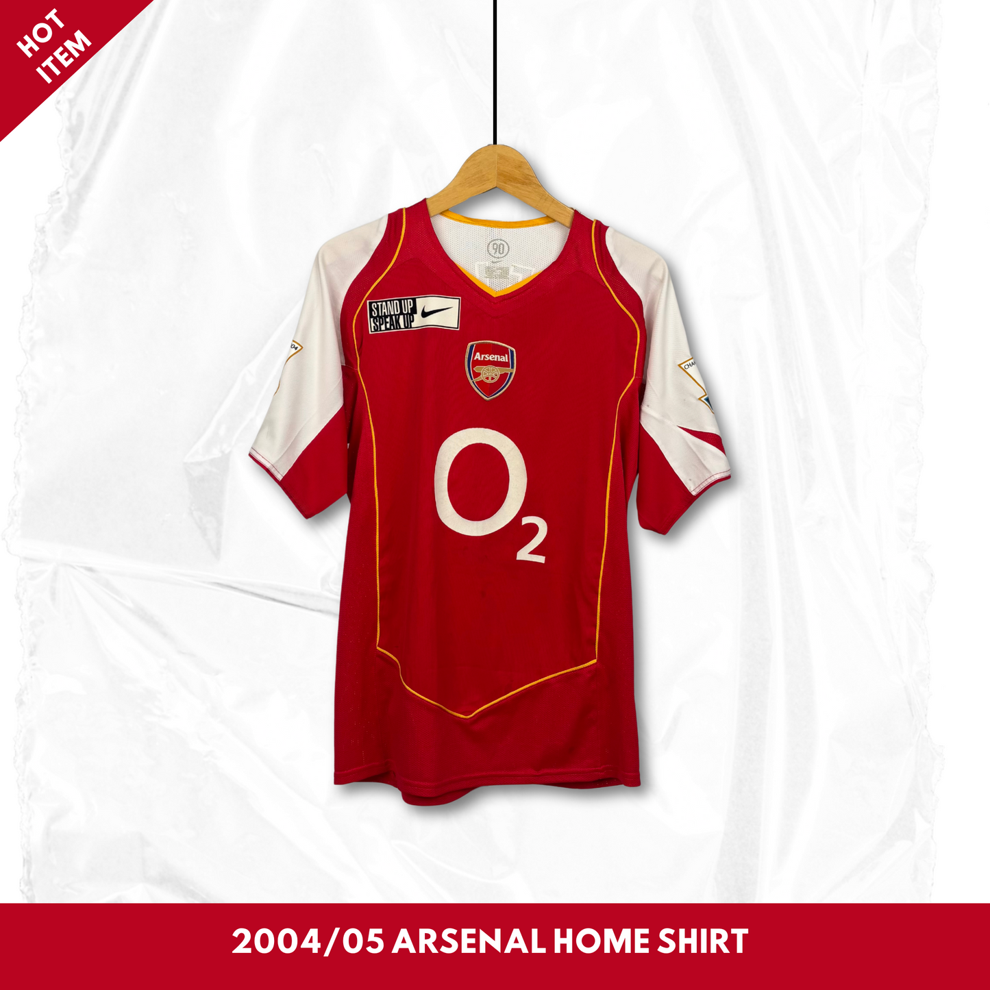 2004/05 Arsenal Home Shirt - Vieira - S