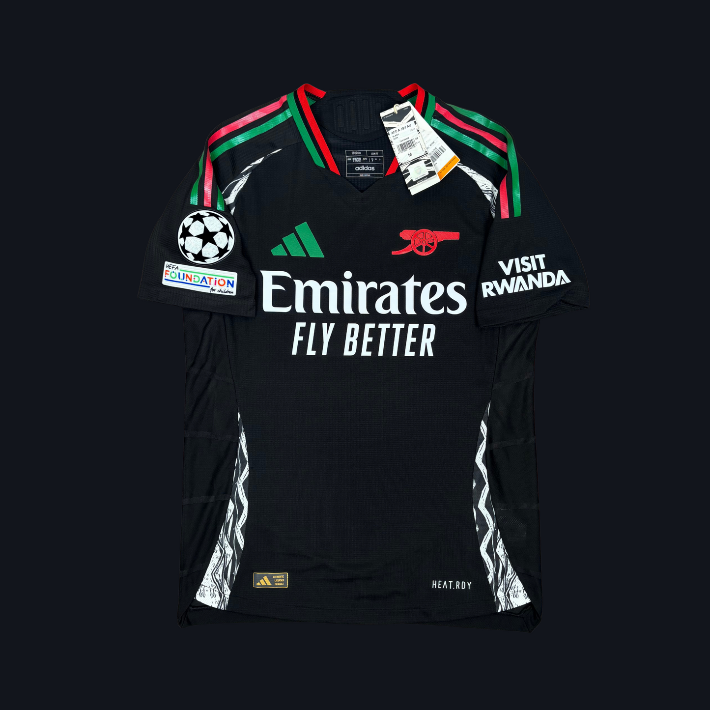 2024/25 Arsenal Away Shirt - Player Issue - Rice - M - New with Tag