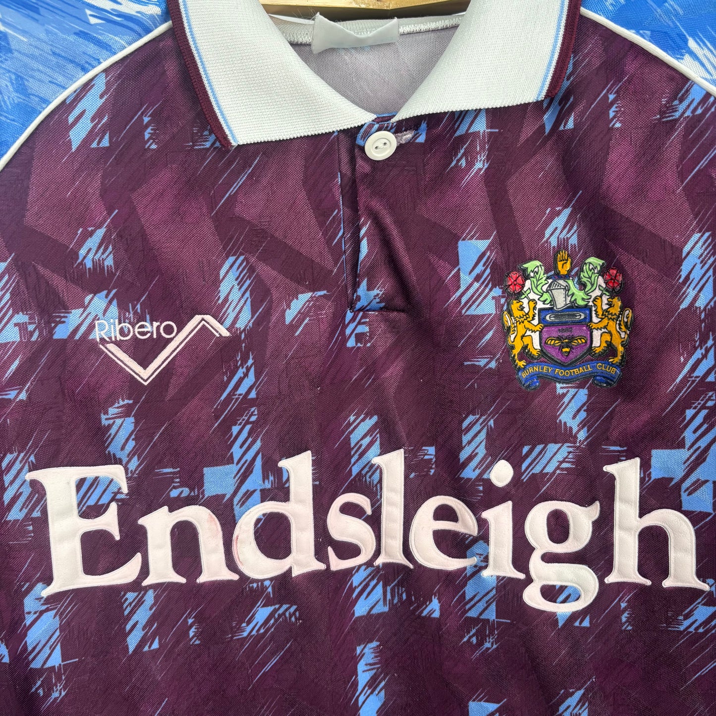 1992/93 Burnley Home Shirt - M