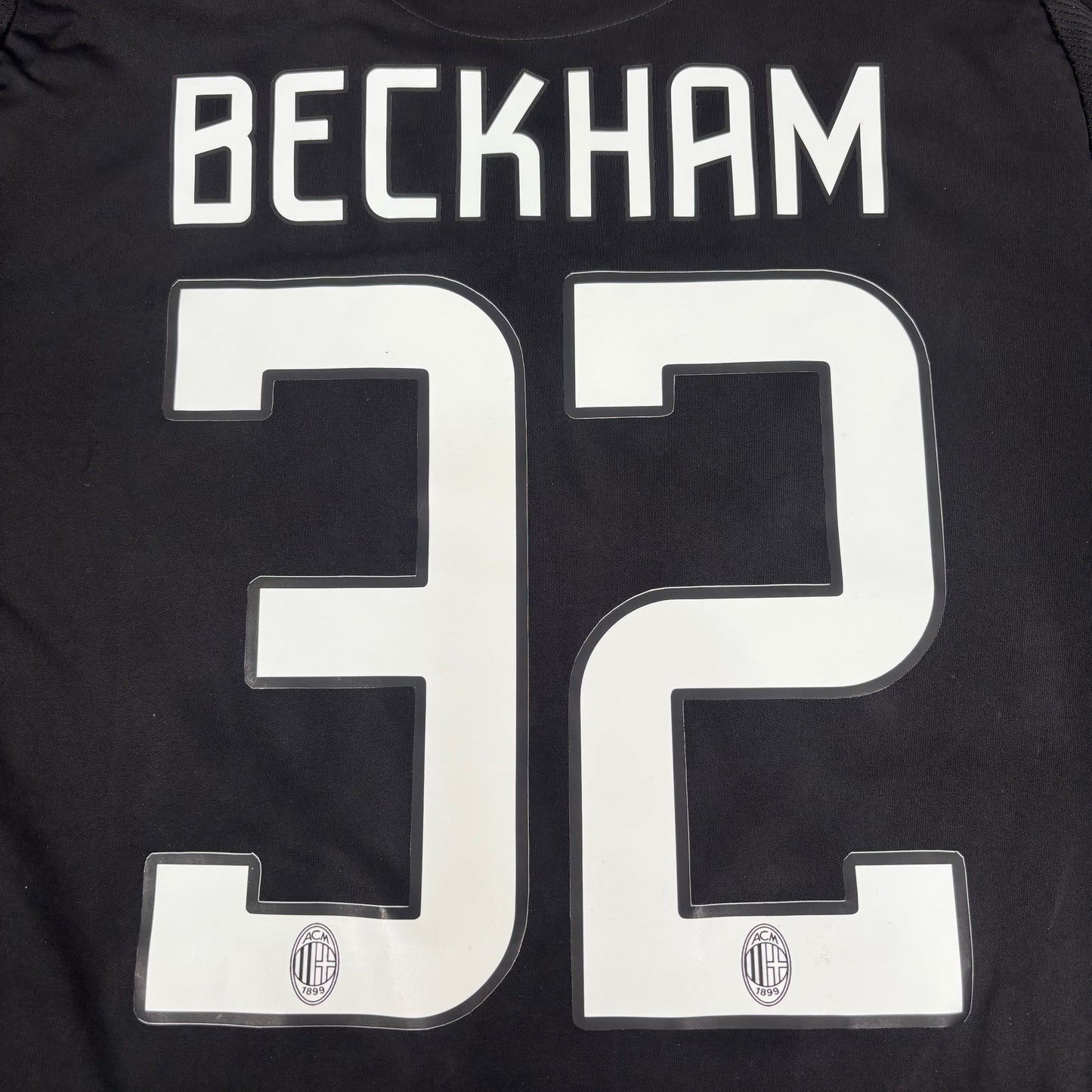 2008/09 AC Milan Third Longsleeve Shirt - Player Issue - Beckham - L
