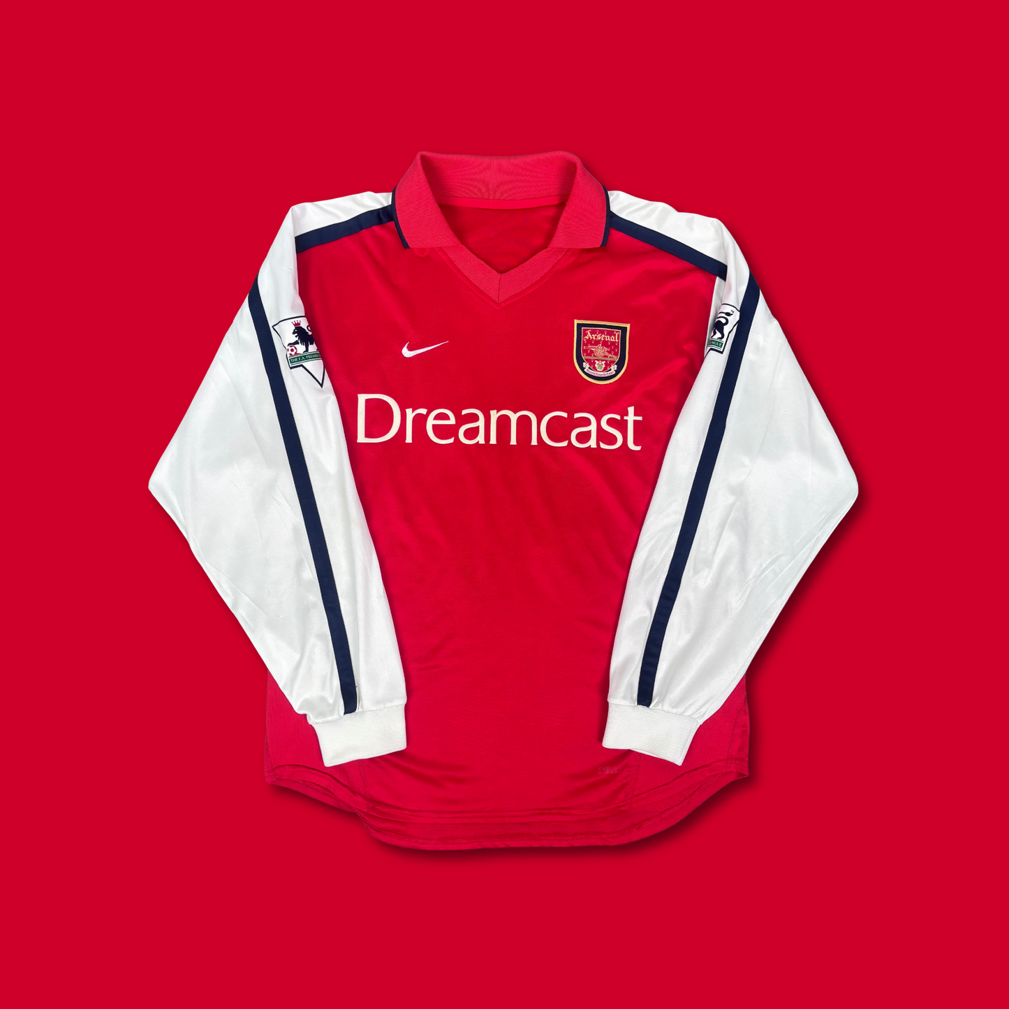 2000/01 Arsenal Home Longsleeve Shirt - Henry - M
