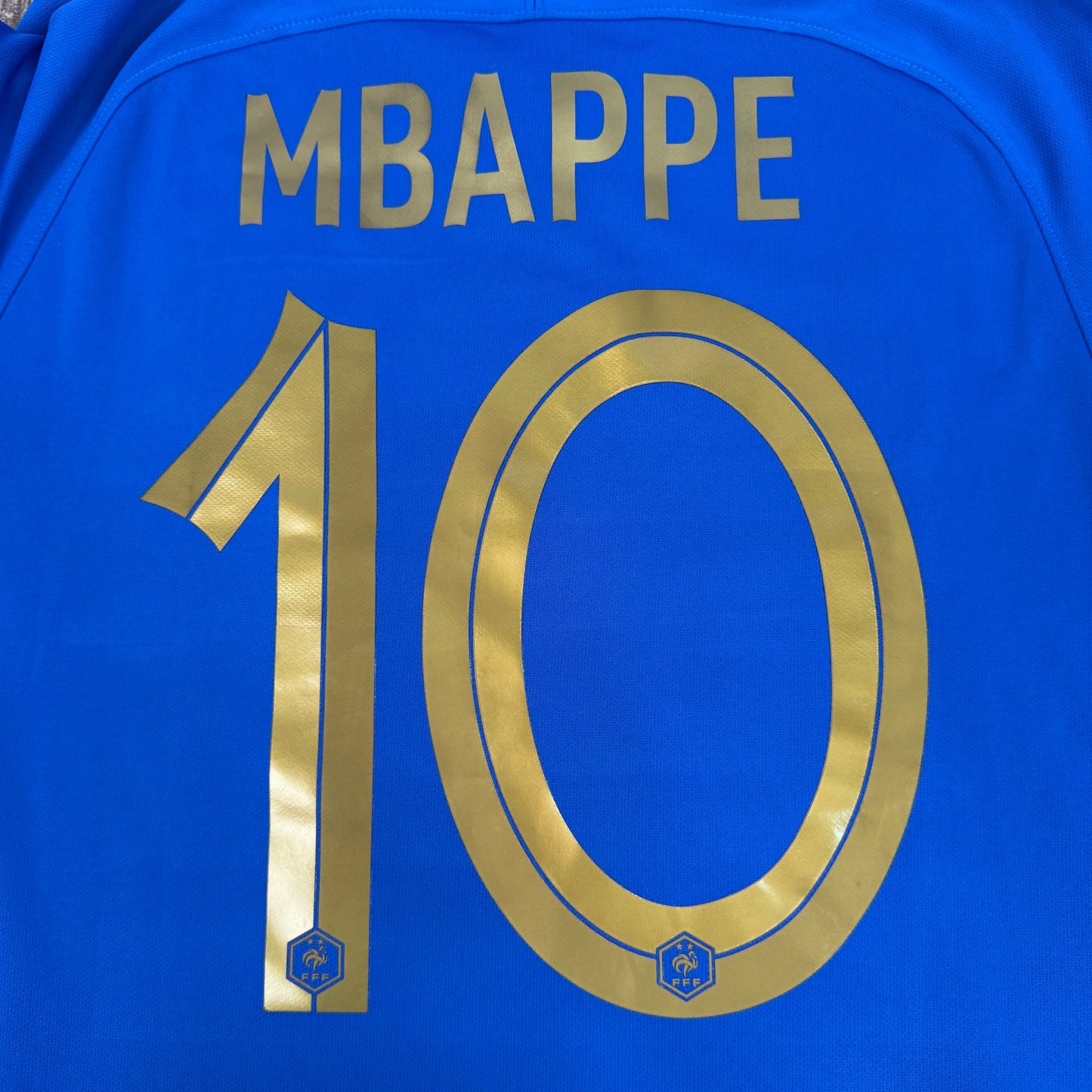 2019/20 France Home Centenary Longsleeve Shirt - Mbappe - M