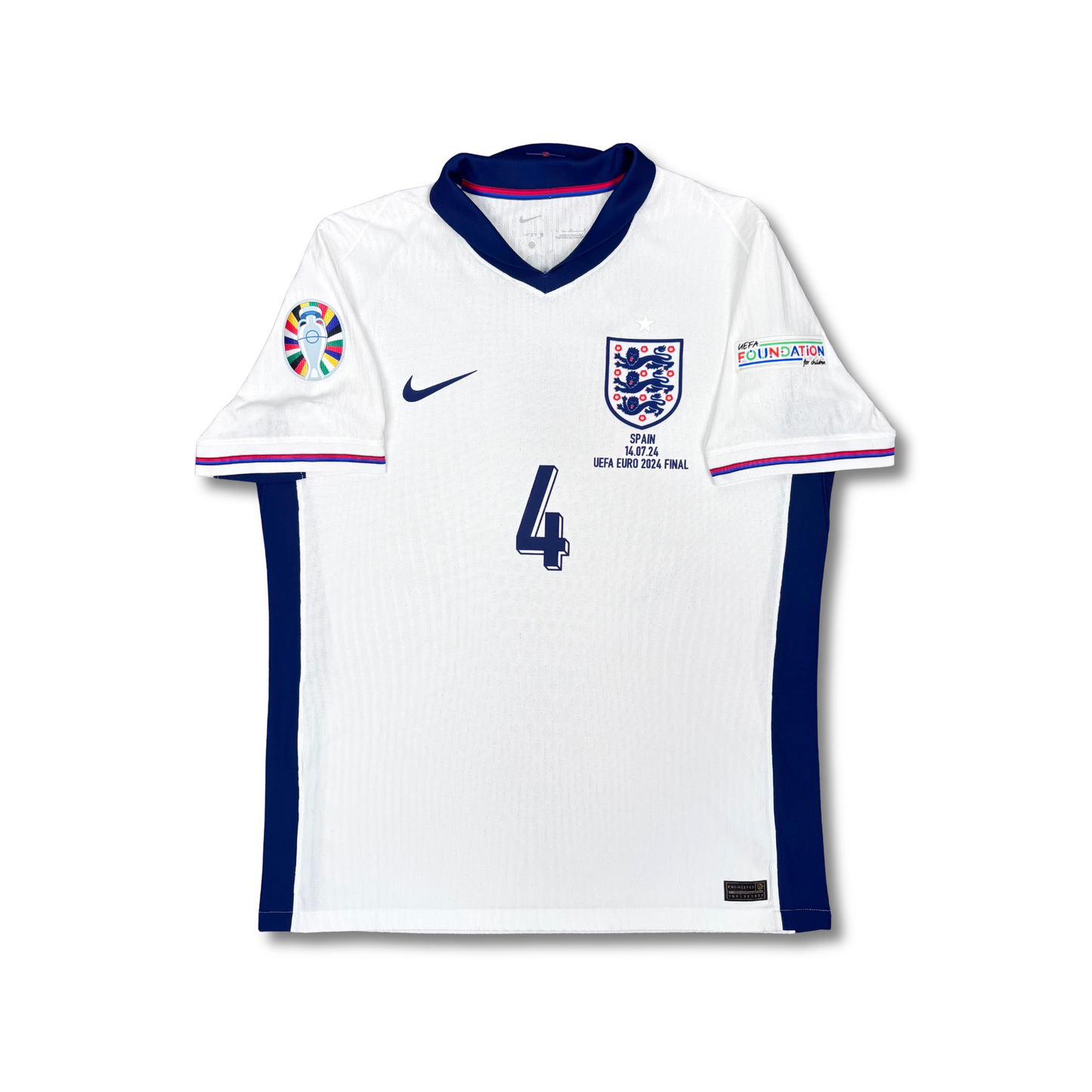 2024/25 England Home Shirt - Player Issue - Rice - L