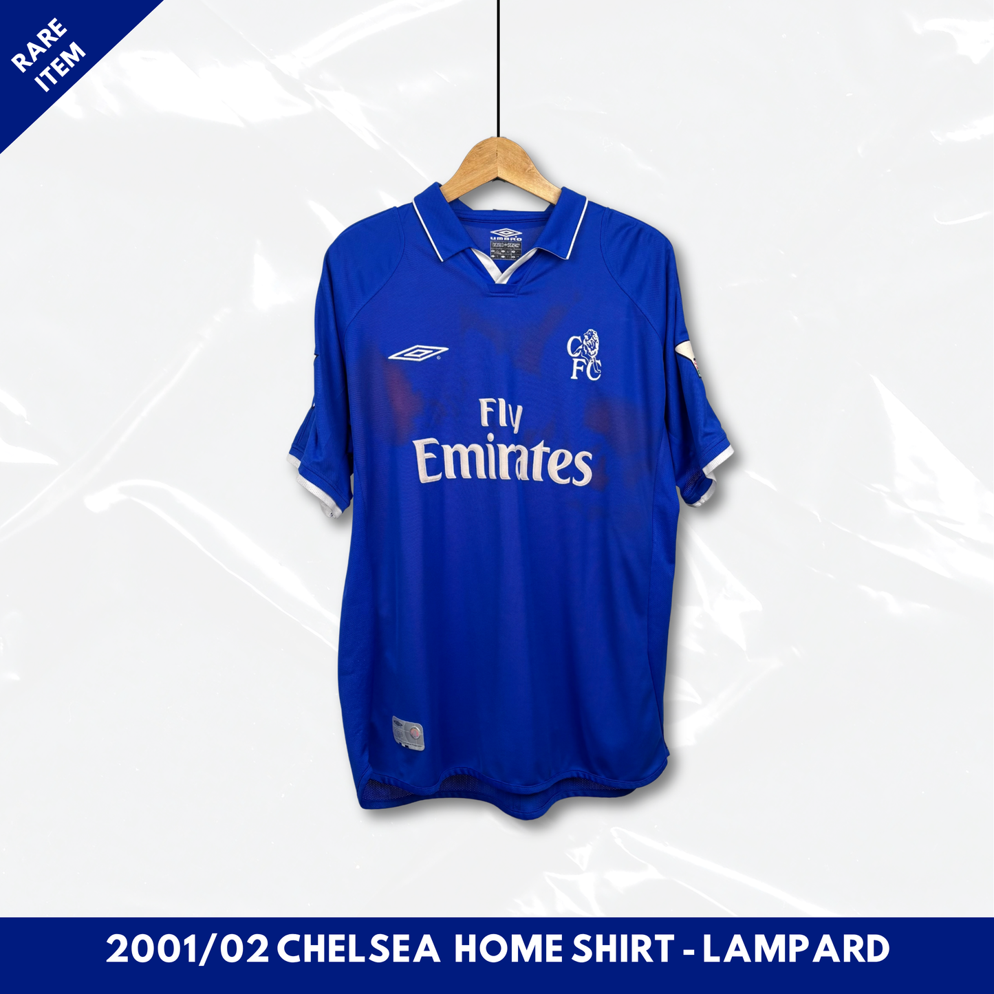2001/02 Chelsea Home Shirt - Lampard - L