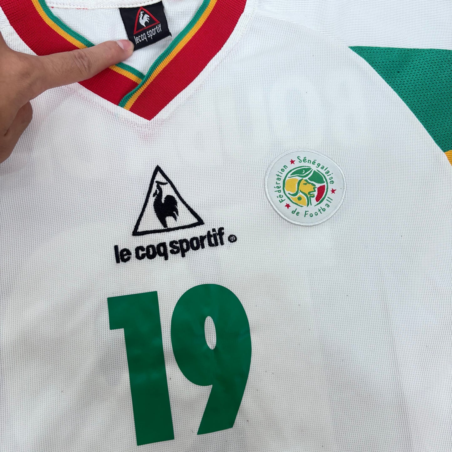 2002/03 Senegal Home Shirt - Papa Diop - L