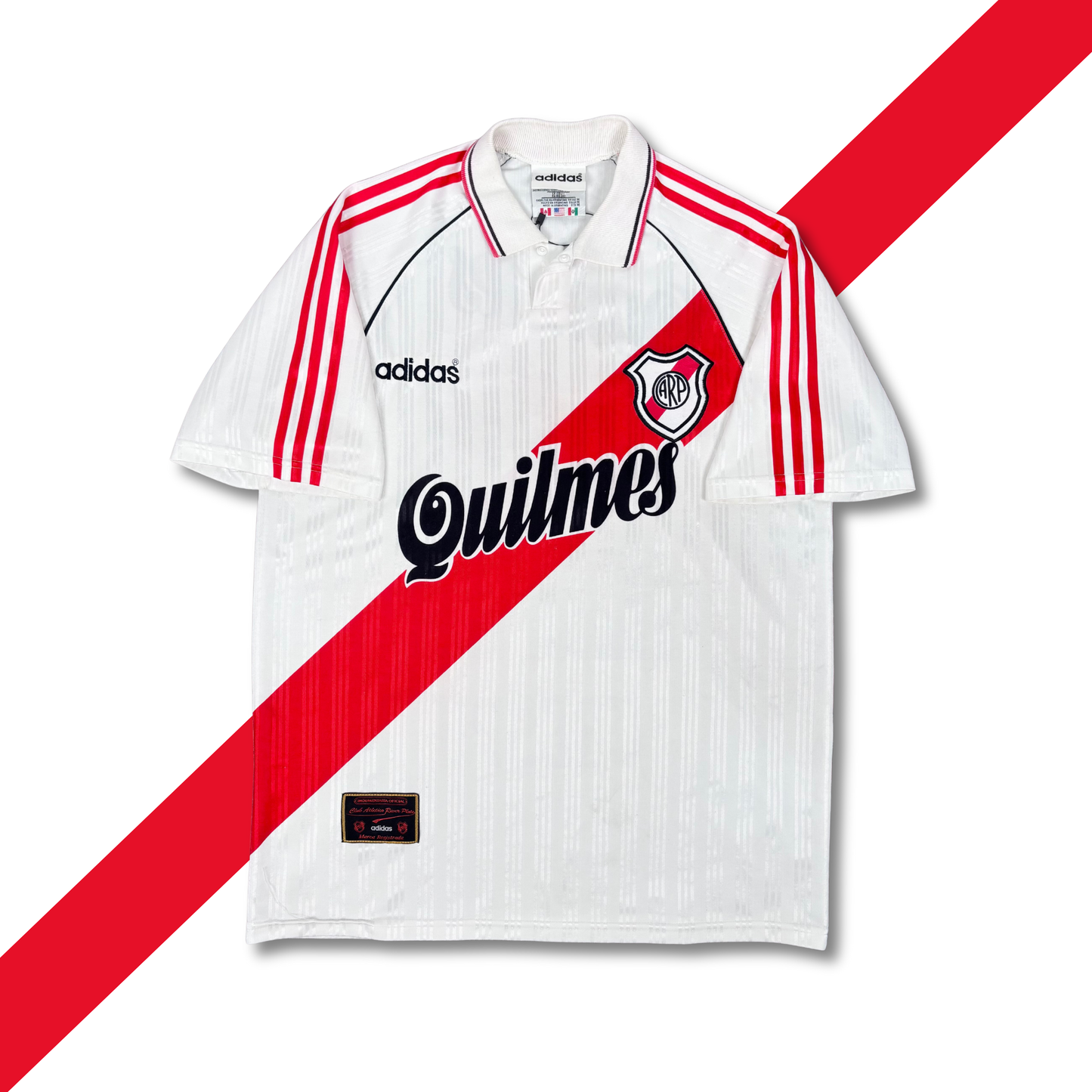 1995/96 River Plate Home Shirt - Crespo - M