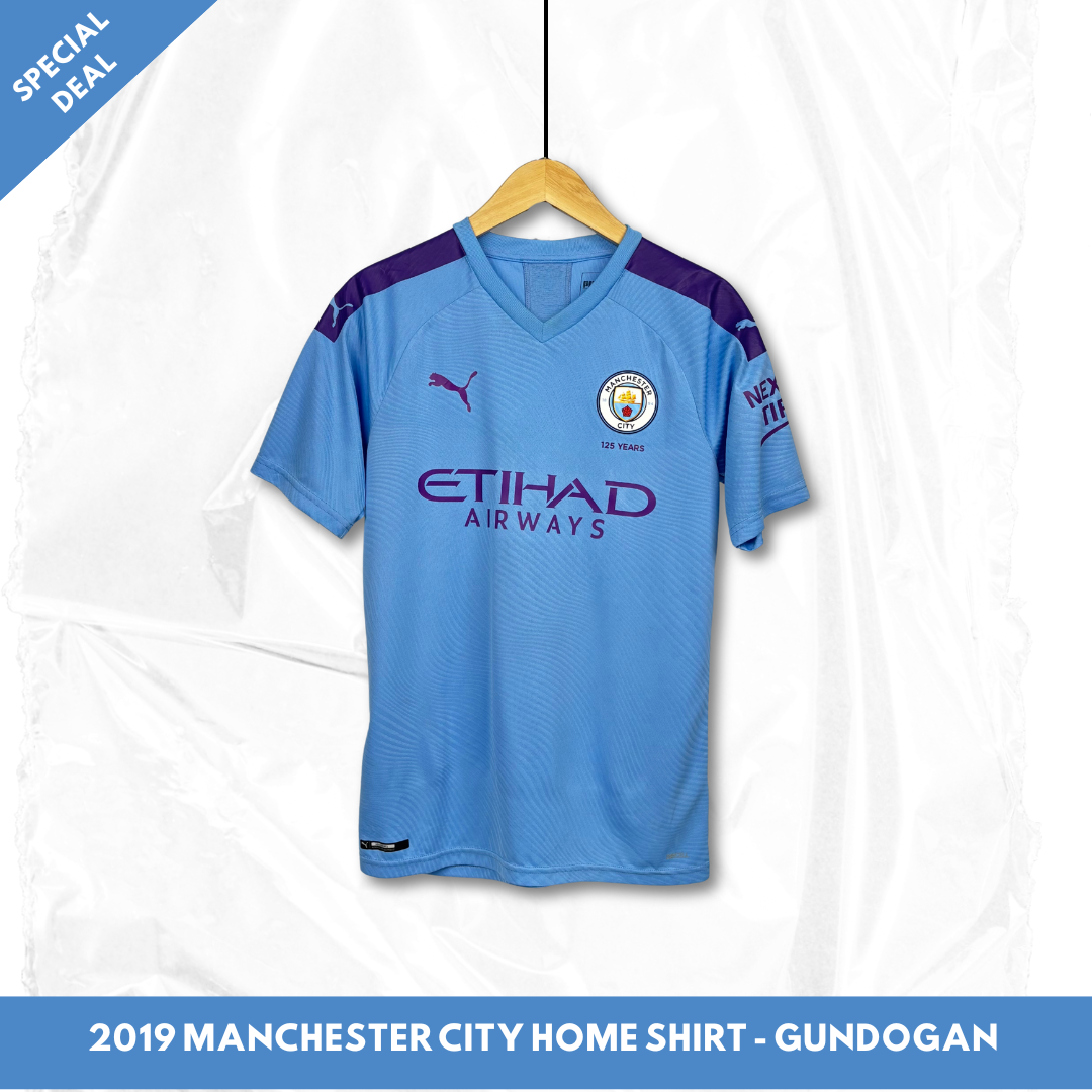 2019/20 Manchester City Home Player Issue Shirt - Gundogan - M