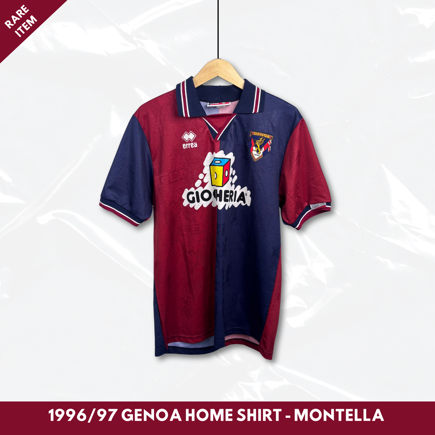 1996/97 Genoa Home Shirt - Montella - M