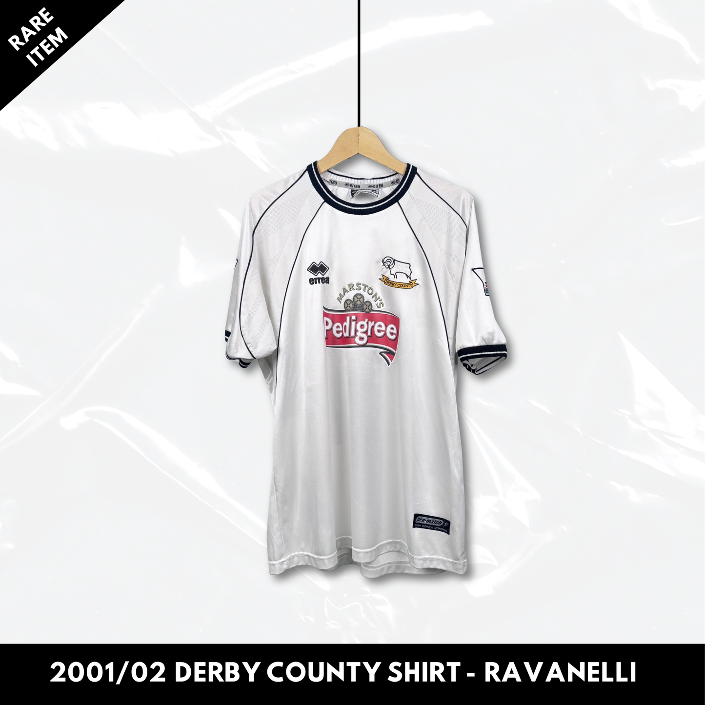 2001/02 Derby County Home Shirt - Ravanelli - L