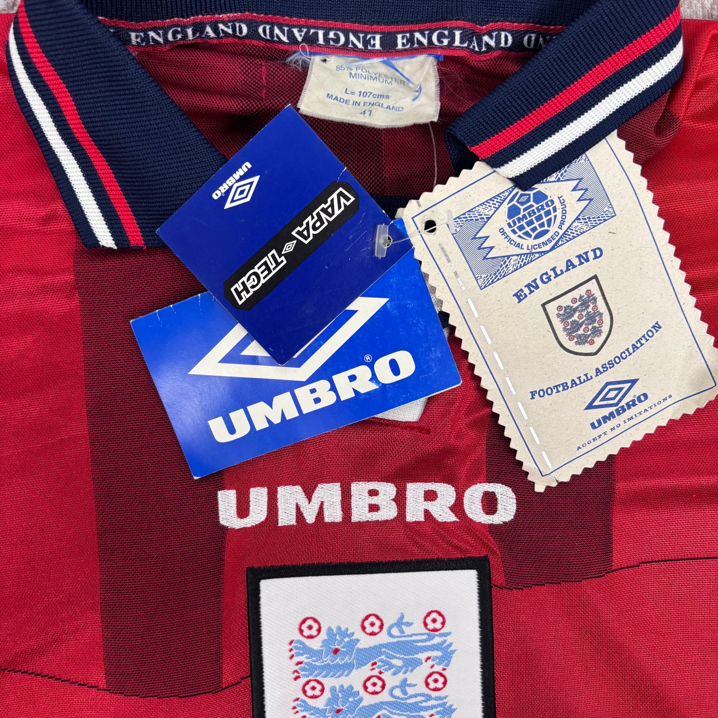 1998/99 England Away Shirt - Shearer - XL - New with Tag