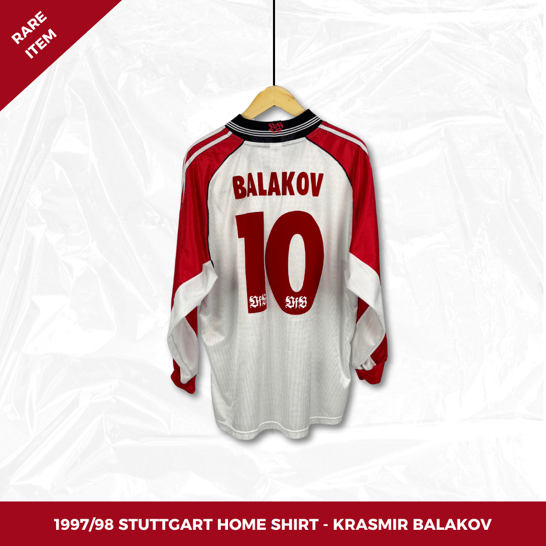 1998/99 Stuttgart Home Shirt Longsleeve - Balakov