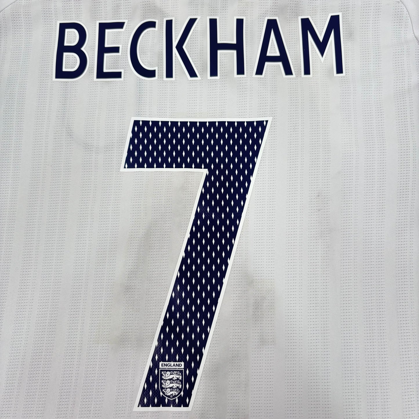 2007/08 England Home Shirt - Beckham - M