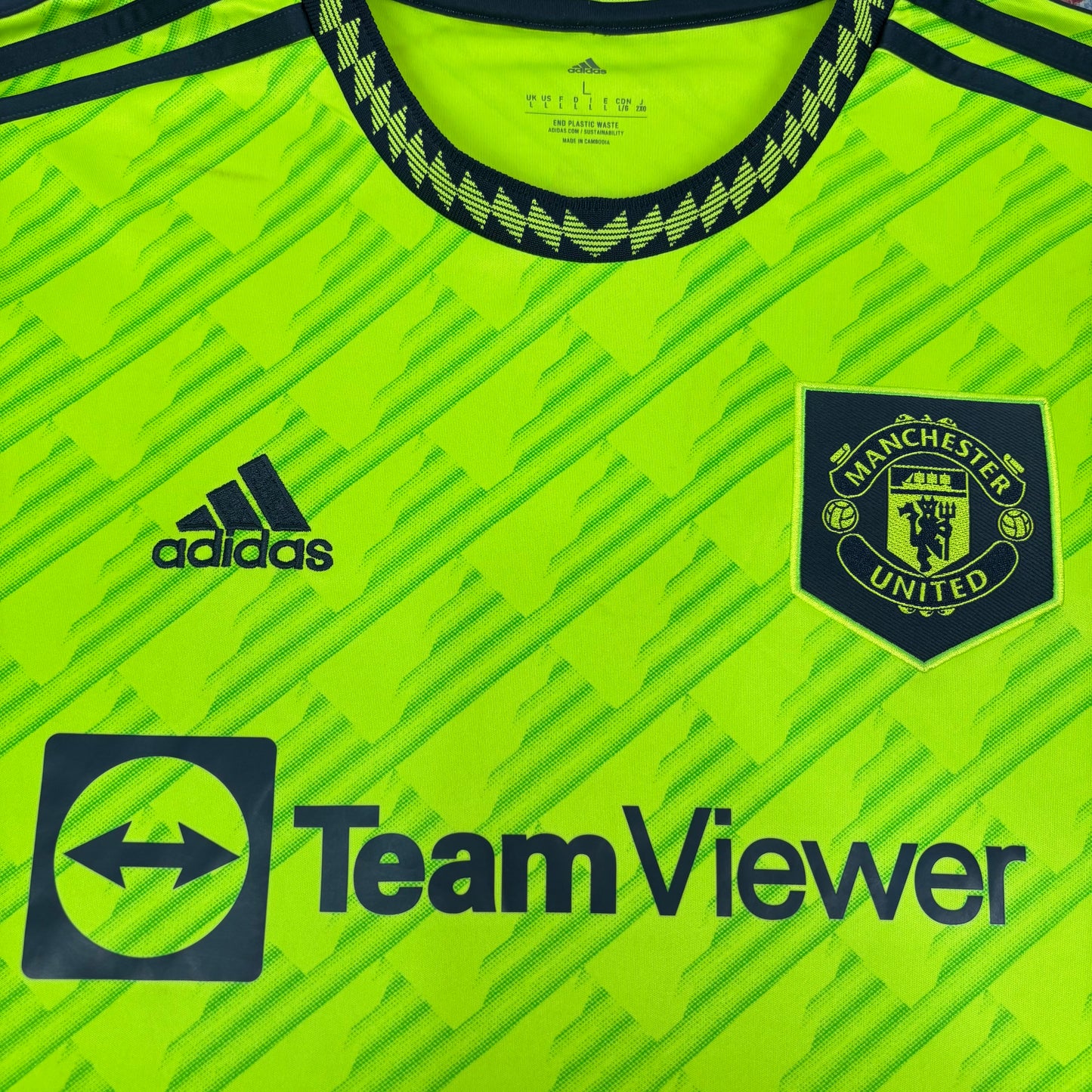 2022/23 Manchester United Third Longsleeve Shirt - L - Ronaldo