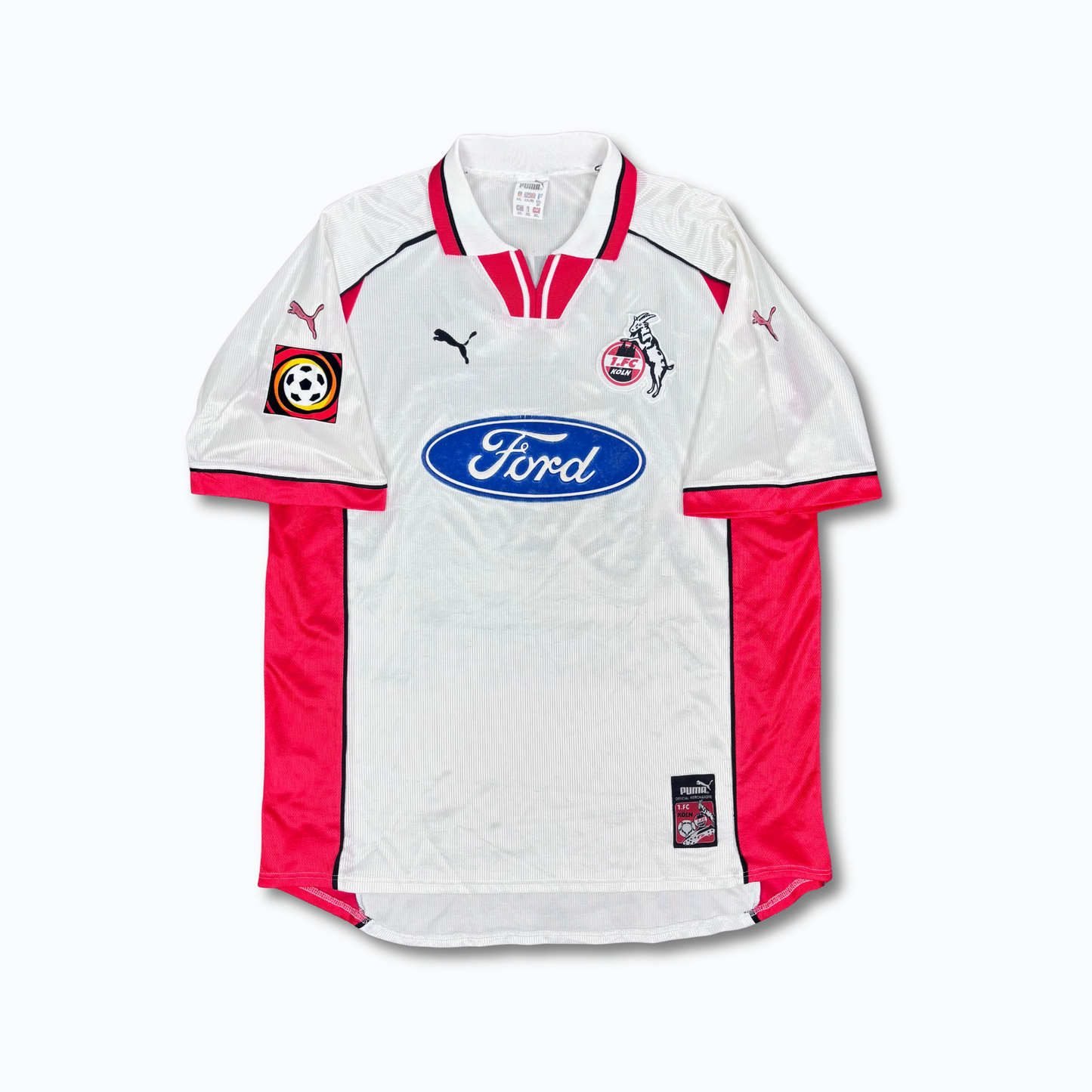 1998/99 FC Koln Home Shirt - Hussenhuttl - XXL