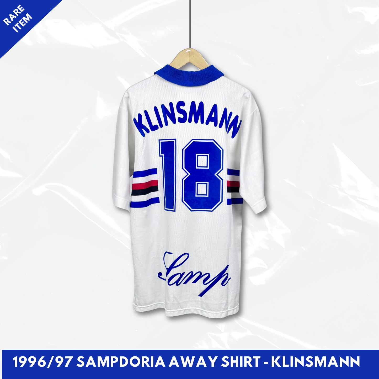1996/97 Sampdoria Away Shirt - Klinsmann - L