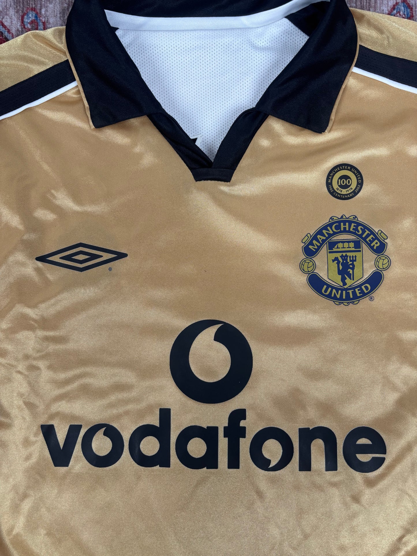 2001/02 Manchester United Centenary Shirt - Beckham - L