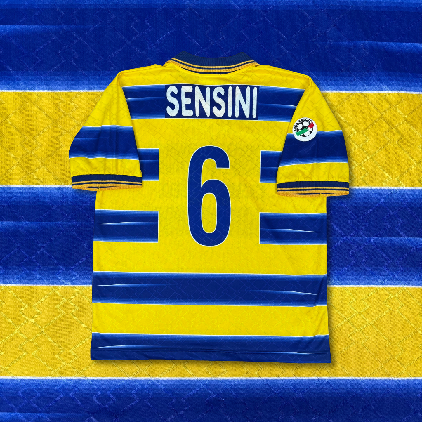 1998/99 Parma Home Match Issue Shirt - Sensini - XL