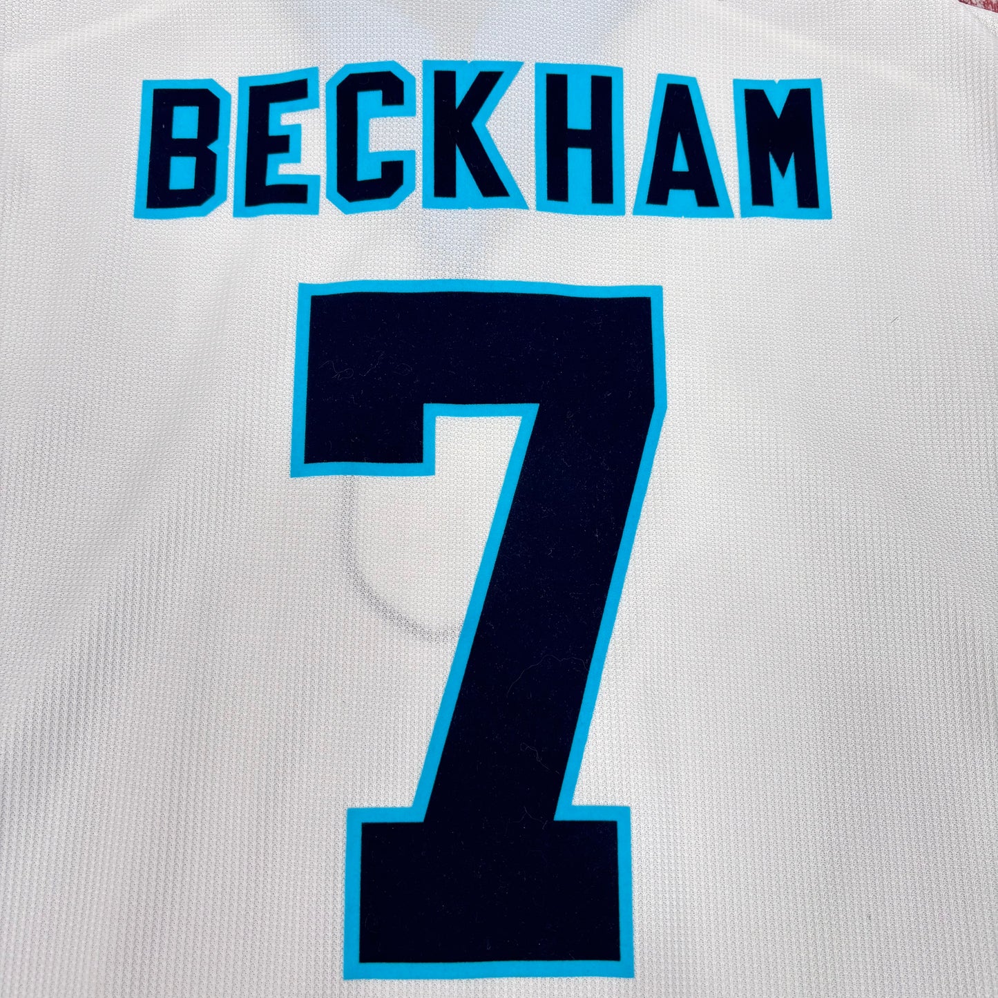1996/97 England Home Shirt - Beckham - XXL