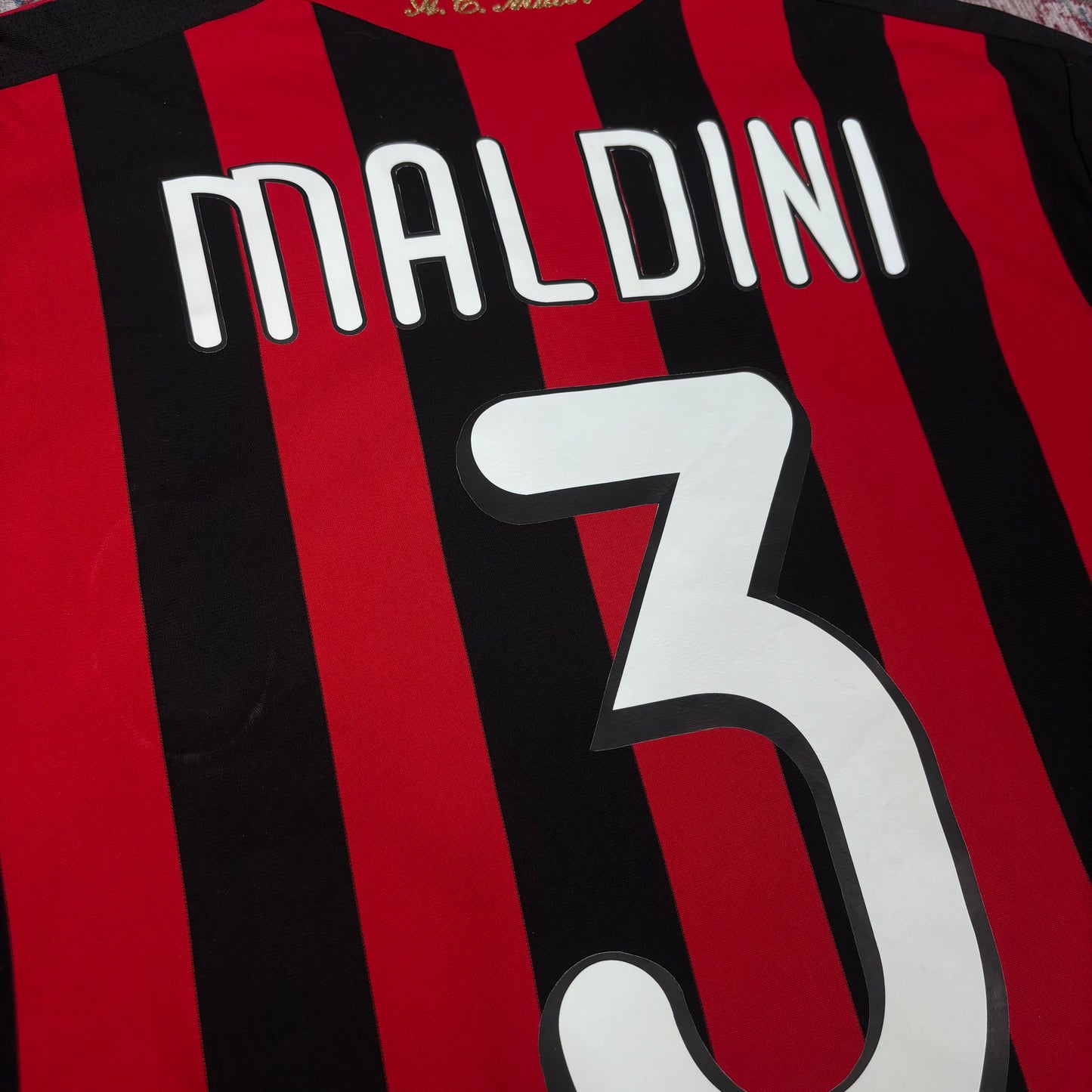 2009/10 AC Milan Home Shirt - Maldini - M