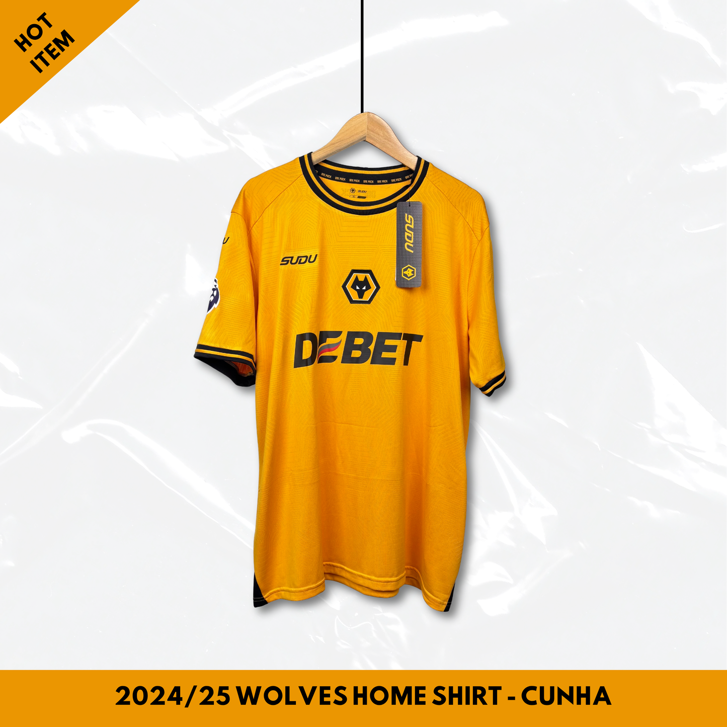 2024/25 Wolverhampton Wanderers Home Shirt - Ait-Nouri - XL - New with Tag