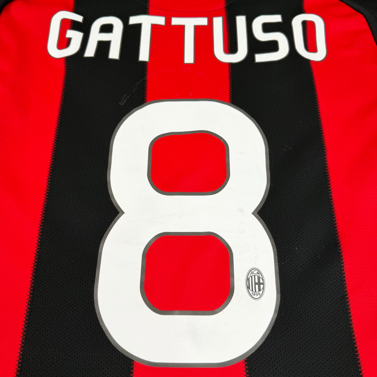 2010/11 AC Milan Home Shirt - Gatusso - M