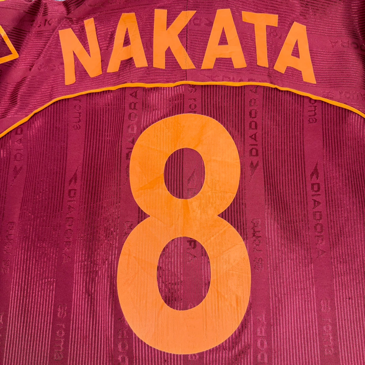 1998/99 AS Roma Home Shirt - Nakata - XL