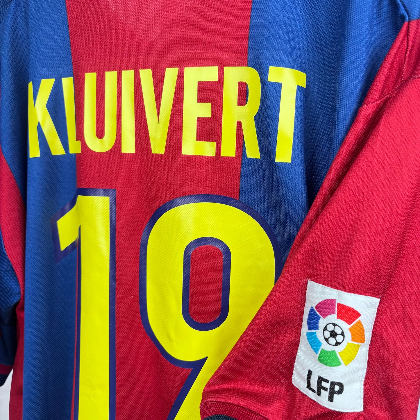1998/99 Barcelona Home Shirt - Kluivert - L