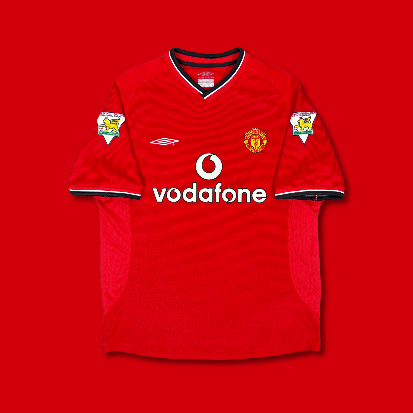 2000/01 Manchester United Home Shirt - Keane - L