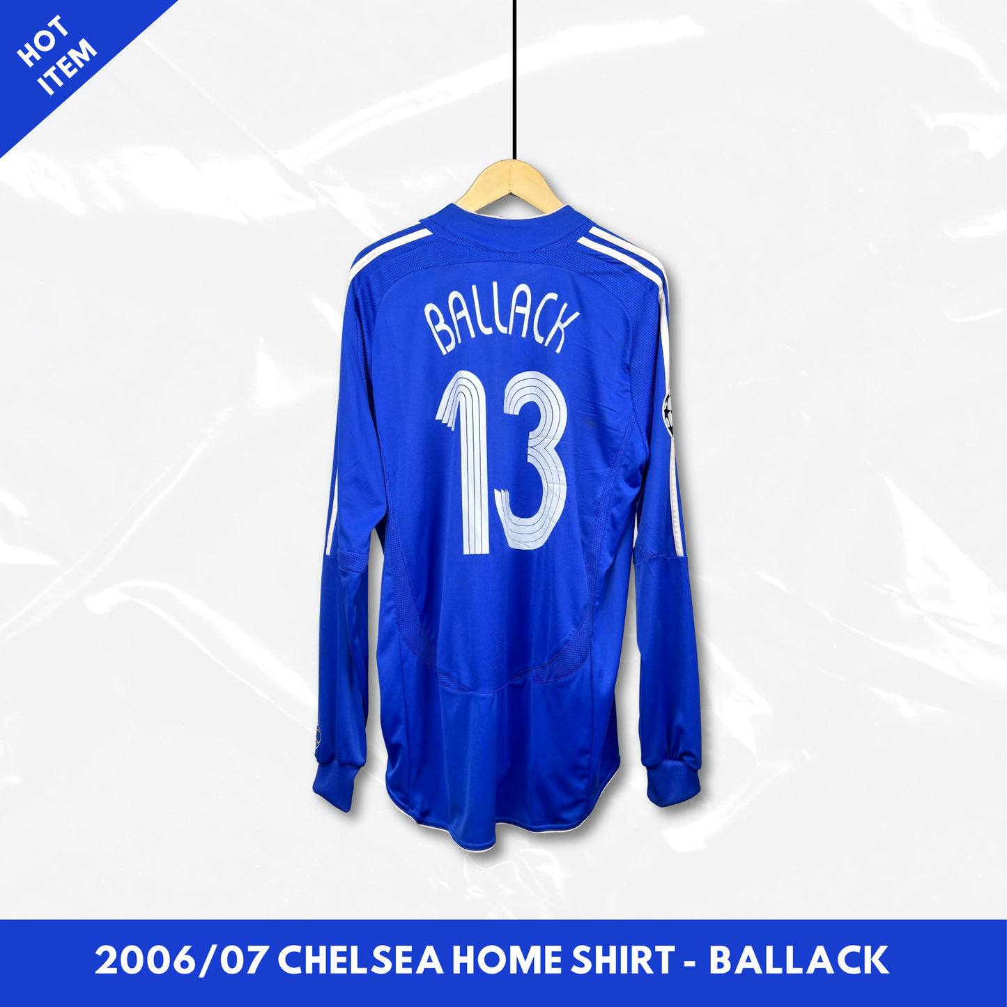 2006/07 Chelsea Home Longsleeve Shirt - Ballack - L