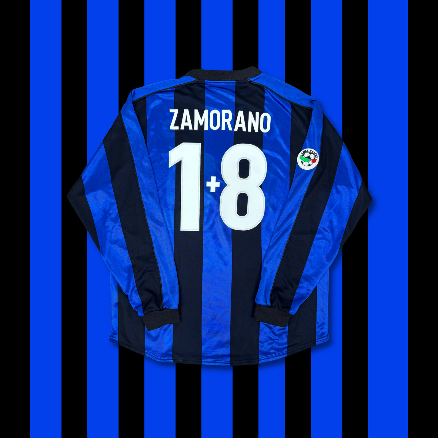 1999/00 Inter Milan Home Longsleeve Shirt - Zamorano - Player Issue - XL
