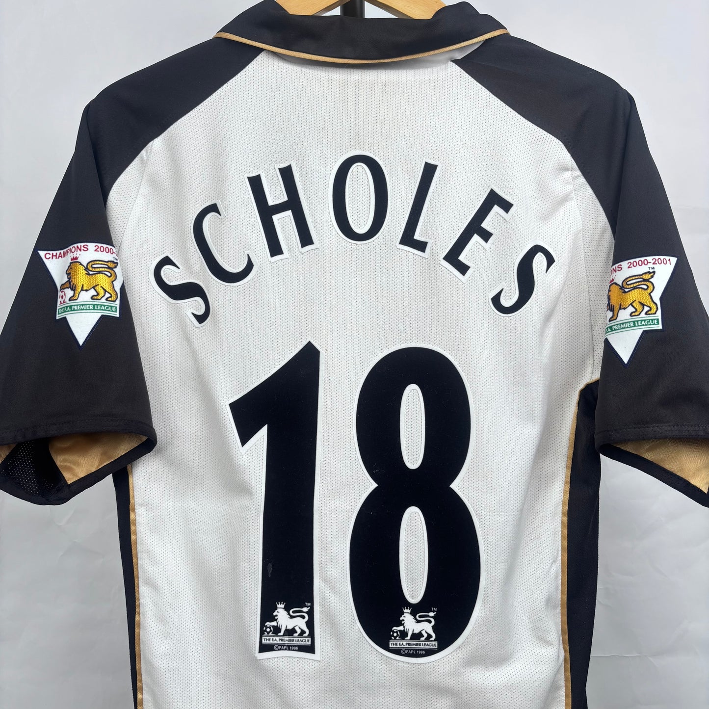 2001/02 Manchester United Away Centenary Shirt - Scholes - M