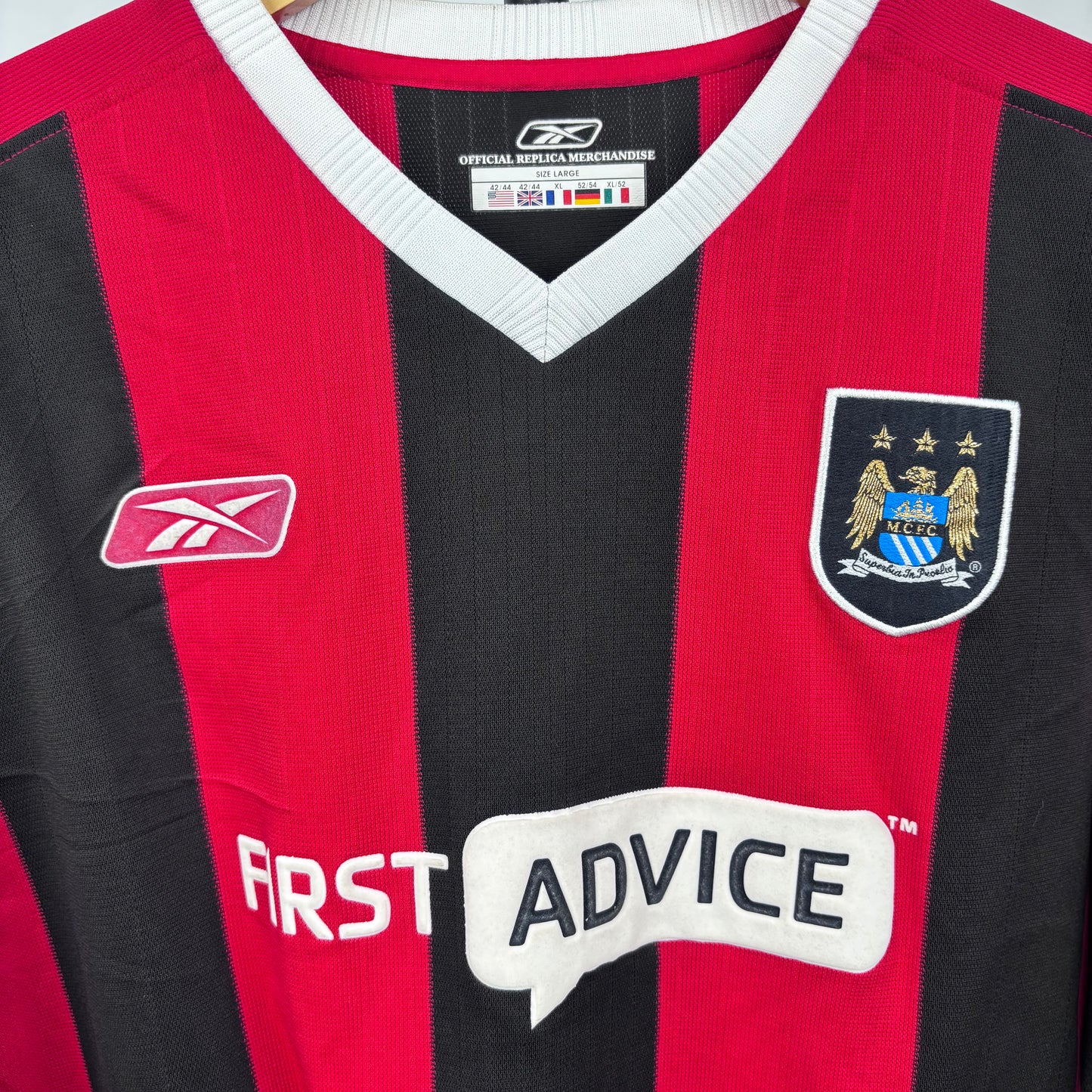 2003/04 Manchester City Away Longsleeve Shirt - Anelka - L