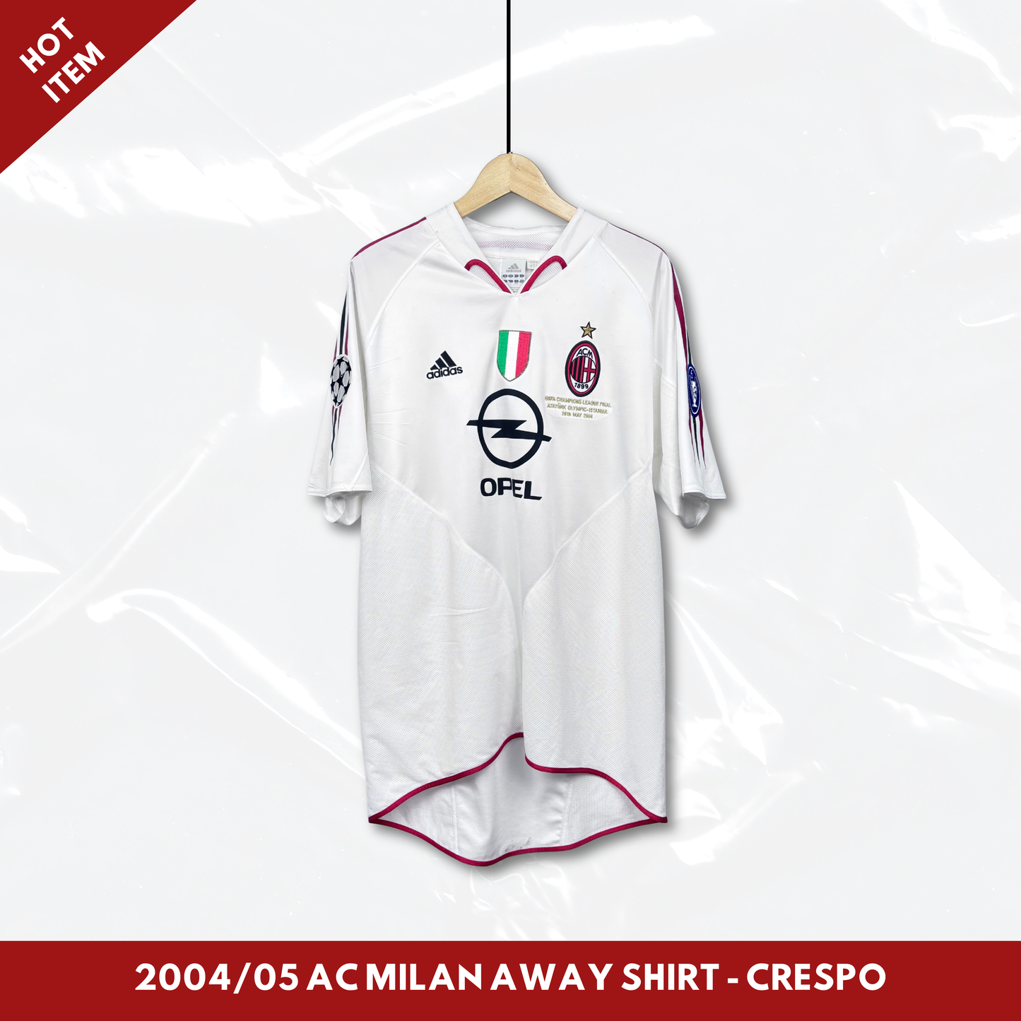2004/05 AC Milan Away Shirt - Crespo - L