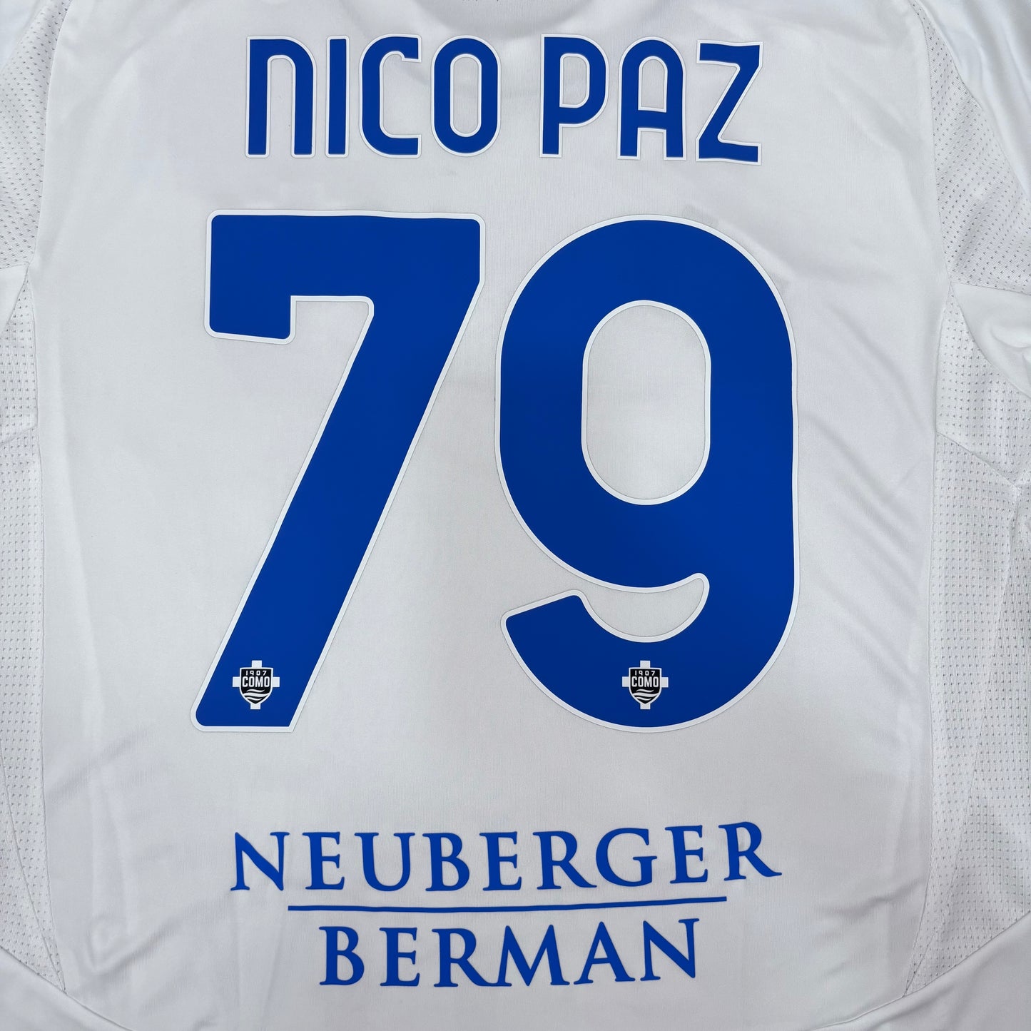 2024/25 FC Como Away Shirt - Nico Paz - M - New with Tag
