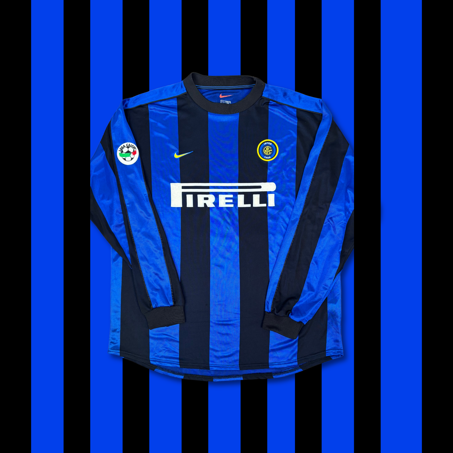 1999/00 Inter Milan Home Longsleeve Shirt - Zamorano - Player Issue - XL