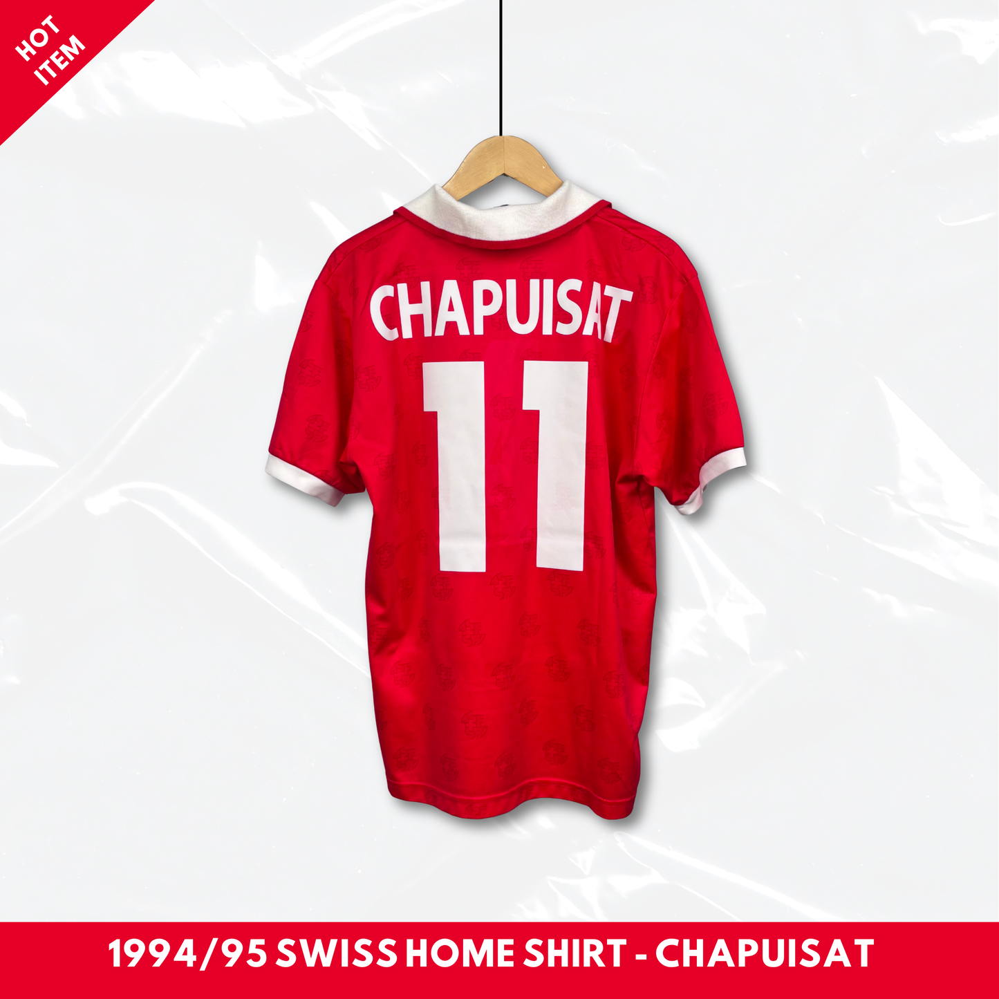 1994/95 Swiss Home Shirt - Chapuisat - M