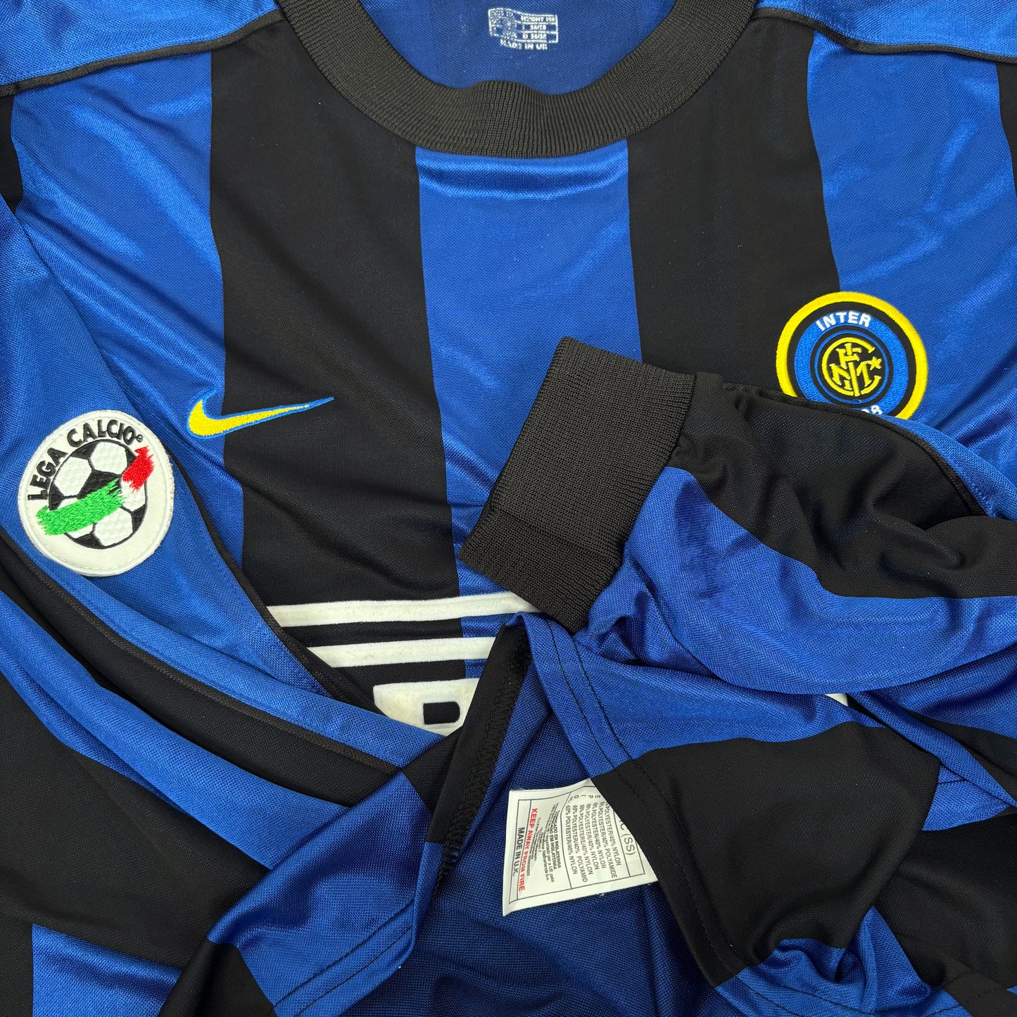 1999/00 Inter Milan Home Longsleeve Shirt - Zamorano - Player Issue - XL